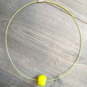 Yellow Minimalist Necklace